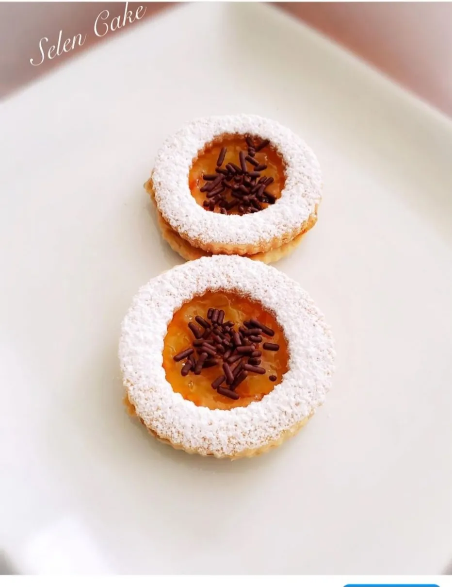 Orange Linzer Cookie