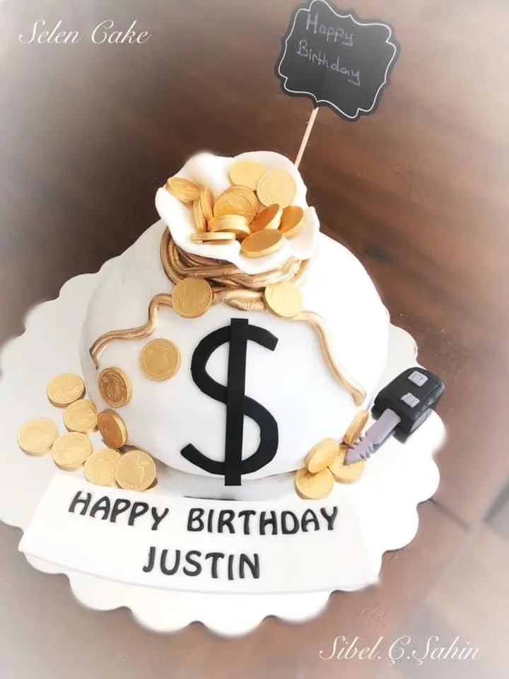 Money Bag Cake