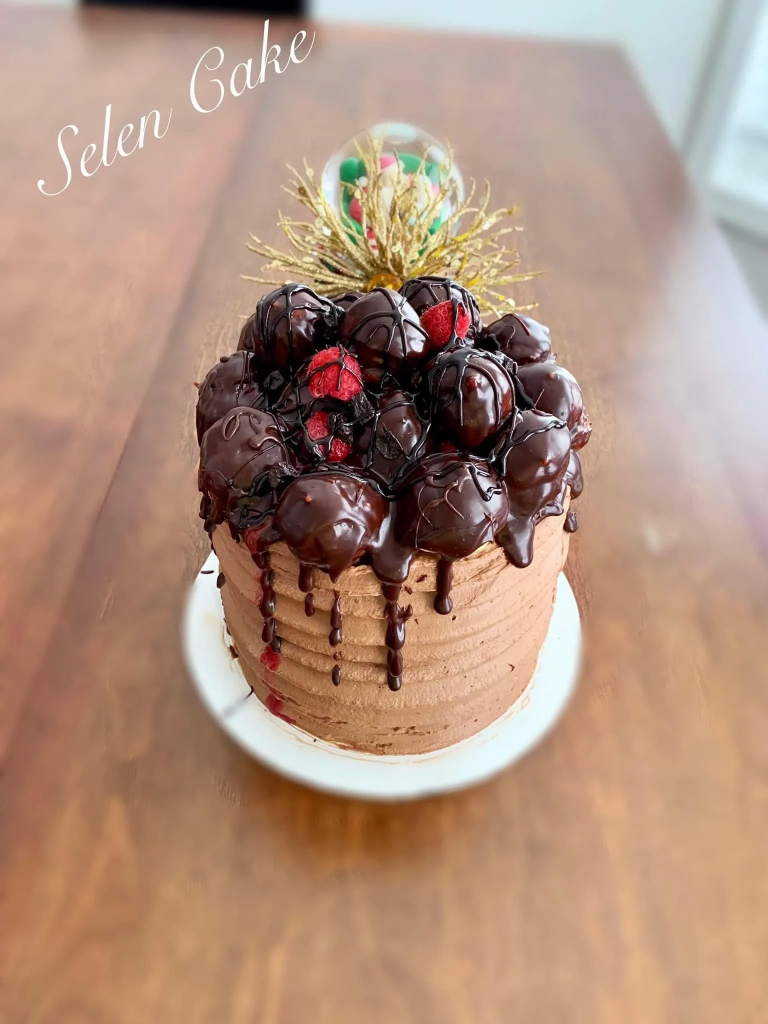 Chocolate Profiterole Cake