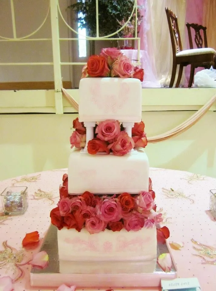 Three Tiered Wedding Cake