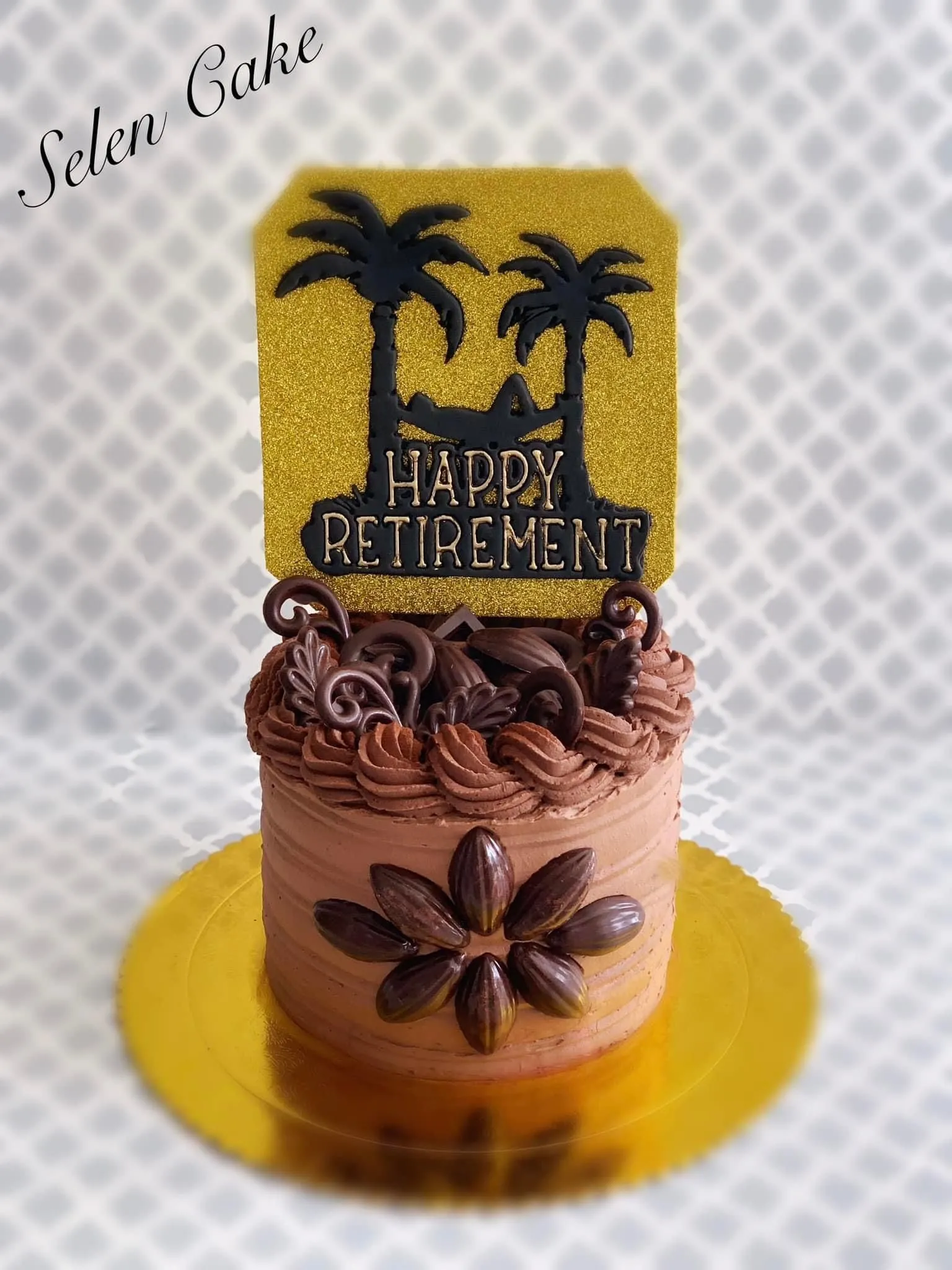 Chocolate Retirement Cake